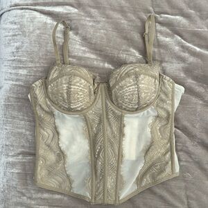 Garage Chrishell Lace Mesh Bustier Women’s size XS
